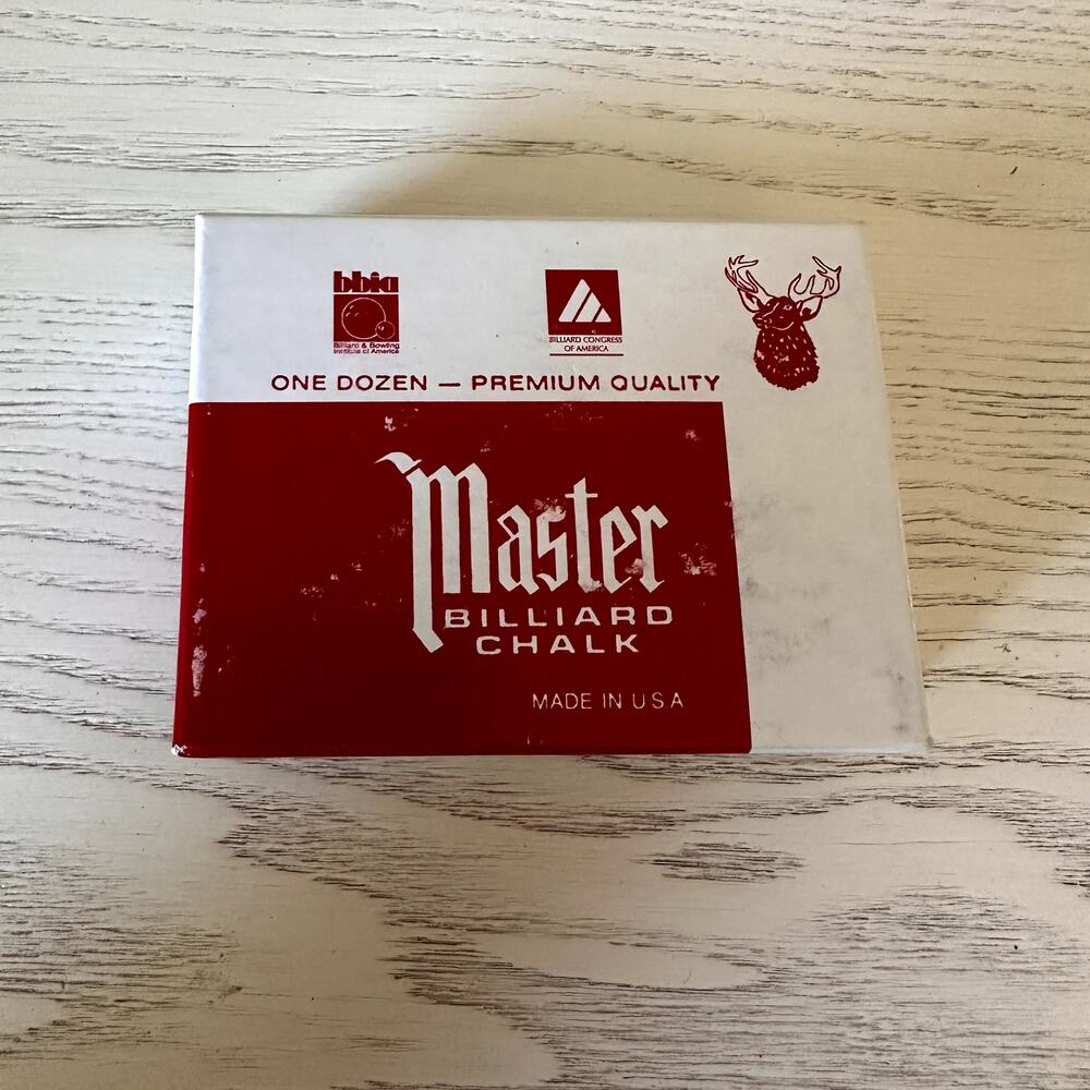 Master Billiard Chalk Premium 8 Count NEW Pool